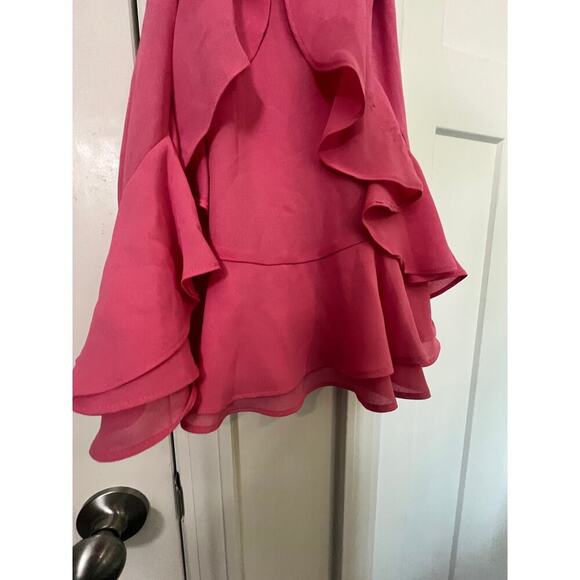 GB GIRLS SLEEVELESS RUFFLED HEM PINK SUNDRESS WAIST TIE GIRLS SIZE 7 - Picture 8 of 9